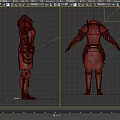 Black Medieval Fantasy Armor With Shoulder Arm Leg Protection And Waist Belt