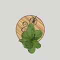 Perfume Cosmetics Display With Aromatic Bottles Reed Diffusers And Green Plant On Wooden Tray