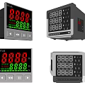 Multi Function Digital Display Meters With LED Number Screens And Front Panel Control Buttons