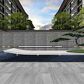 New Chinese Gate Entrance 3d model