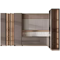 Modern Kitchen Cabinet Design With Drawers Closed Doors And Open Shelves