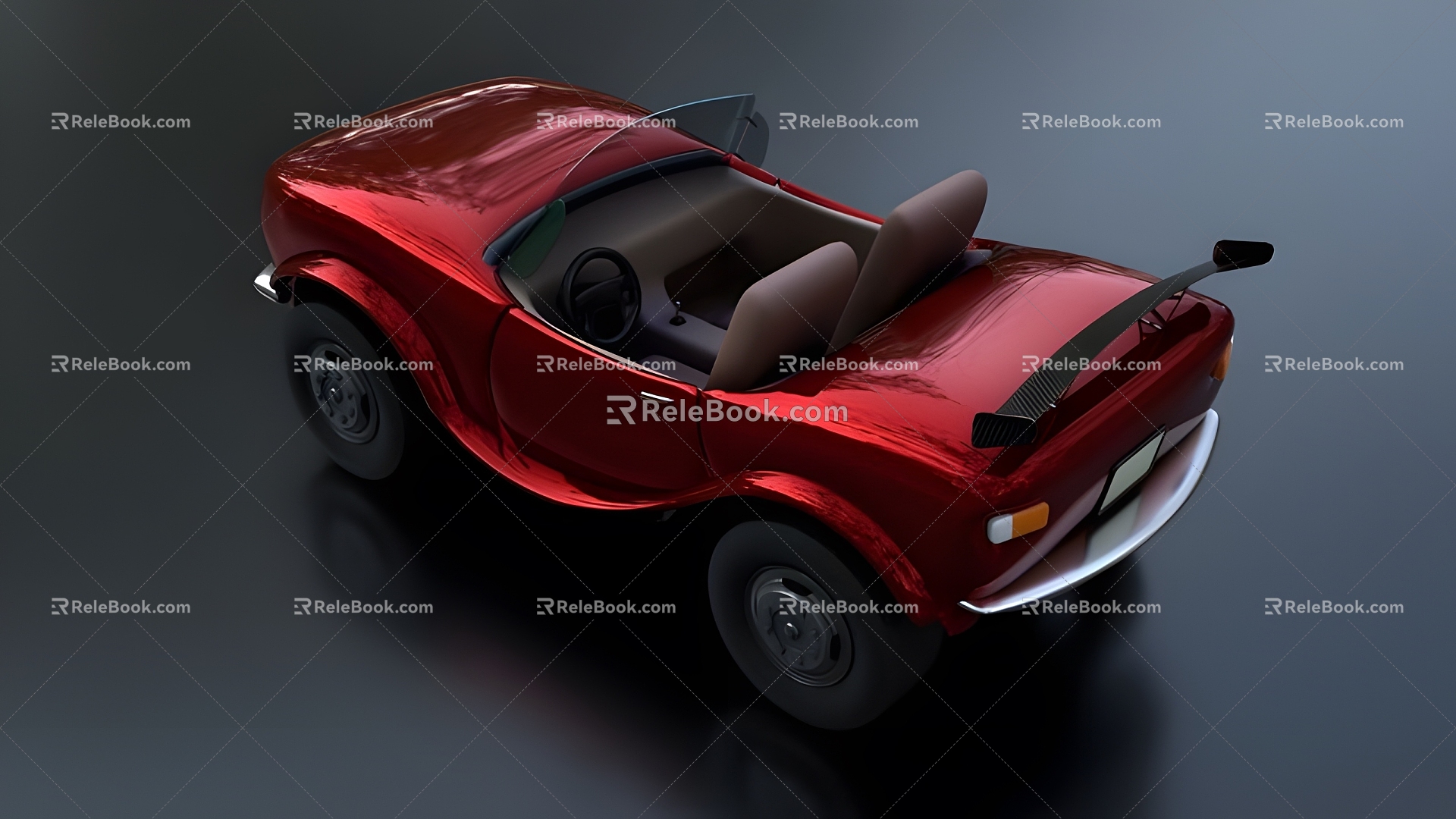 stylized racing 3d model