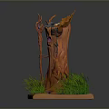 Elf Tree Demon Tree Monster Tree Man Tree Elf Monster Alien Monster 3d model