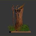 Elf Elf Tree Tree Demon Tree Monster Tree Man Tree Elf Monster Monster Alien Monster 3d model