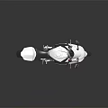 Modern Silver Sport Motorcycle With Sleek Design On Dark Reflective Background