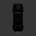 Black Pickup Truck With Roof Rack Lights Front Bumper And Off Road Tires