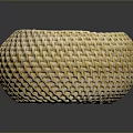 Woven Storage Basket With Handwoven Texture And Natural Material For Home Use