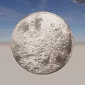 Modern Silver Moon Pattern Wall Light with Detailed Crater Design for Home Decor