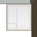 modern venetian blinds curtain 3d model