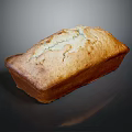 Freshly Baked Loaf of Bread with Golden Crust and Soft Interior Texture
