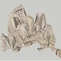 Natural Stone And Wood Decorative Elements For Outdoor Landscape Design