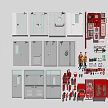 Essential Fire Safety Equipment with Fire Doors Extinguishers Cabinets and Uniforms