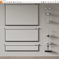 HERMES Modern Projector Projection Curtain 3d model
