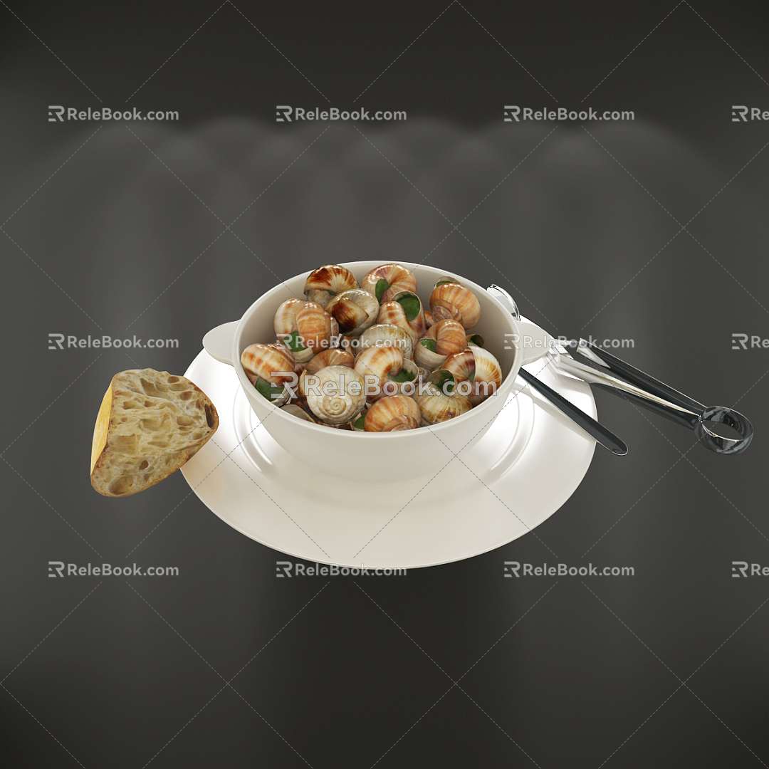 Modern Food 3d model