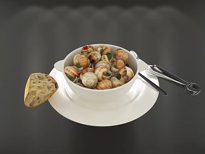 Modern Food 3d model