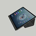 All in One Touchscreen Device with Stand Circular Interface and Colorful Control Icons