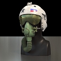 Pilot Helmet Helmet Flight Helmet Flying Helmet Low Face Number Low Model Simple Model Game Sub-era Film and Television Level Super Realistic High Precision 3d model