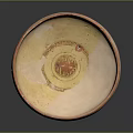 Hand Carved Sculpture Pottery Bowl Featuring Intricate Patterns And Colorful Details