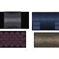 Modern Upholstered Panels With Various Textures And Color Patterns Design 3d model