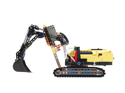 Lego 42121 excavator toy car 3d model