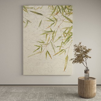 Silent Plant Painting Silent Decorative Painting 3d model