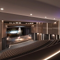 Auditorium Report Hall Performance Hall Theatre 3d model