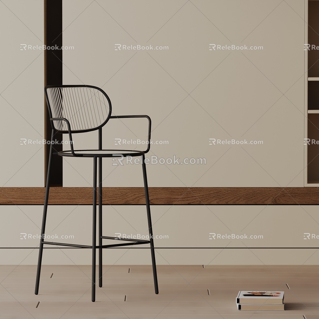 Modern Bar Chair 3d model