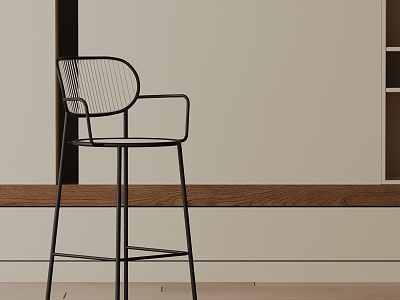 Modern Bar Chair 3d model