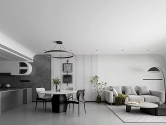 Collection Design Minimalist Restaurant 3d model