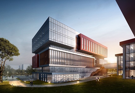 Modern Office Building Comprehensive Office Building Science and Technology Building 3d model