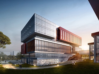 Modern Office Building Comprehensive Office Building Science and Technology Building 3d model