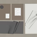 Modern Decorative Wall Hangings With Textured Fabrics Geometric Patterns And Neutral Tones