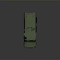 Green Six Wheeled Military Tank Featuring Modern Design Roof Mounted Weapon And Antennas