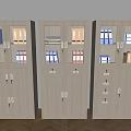 Light Wood File Cabinets With Glass Doors Drawers And Folders For Office Storage