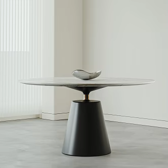 BAXTER Italian Dining Table Round Table Stone Round Table UFO Dining Table Rock Plate Dining Table 3d model