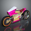 Motorcycle Two-wheeled Motorcycle Cross-country Motorcycle Road Race Motorcycle Motor Vehicle Transport 3d model