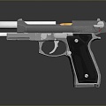 pistol semi-automatic pistol automatic pistol modern weapon hot weapon hot weapon gun military 3d model