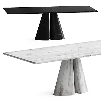 Modern Raja Dining Table 3d model