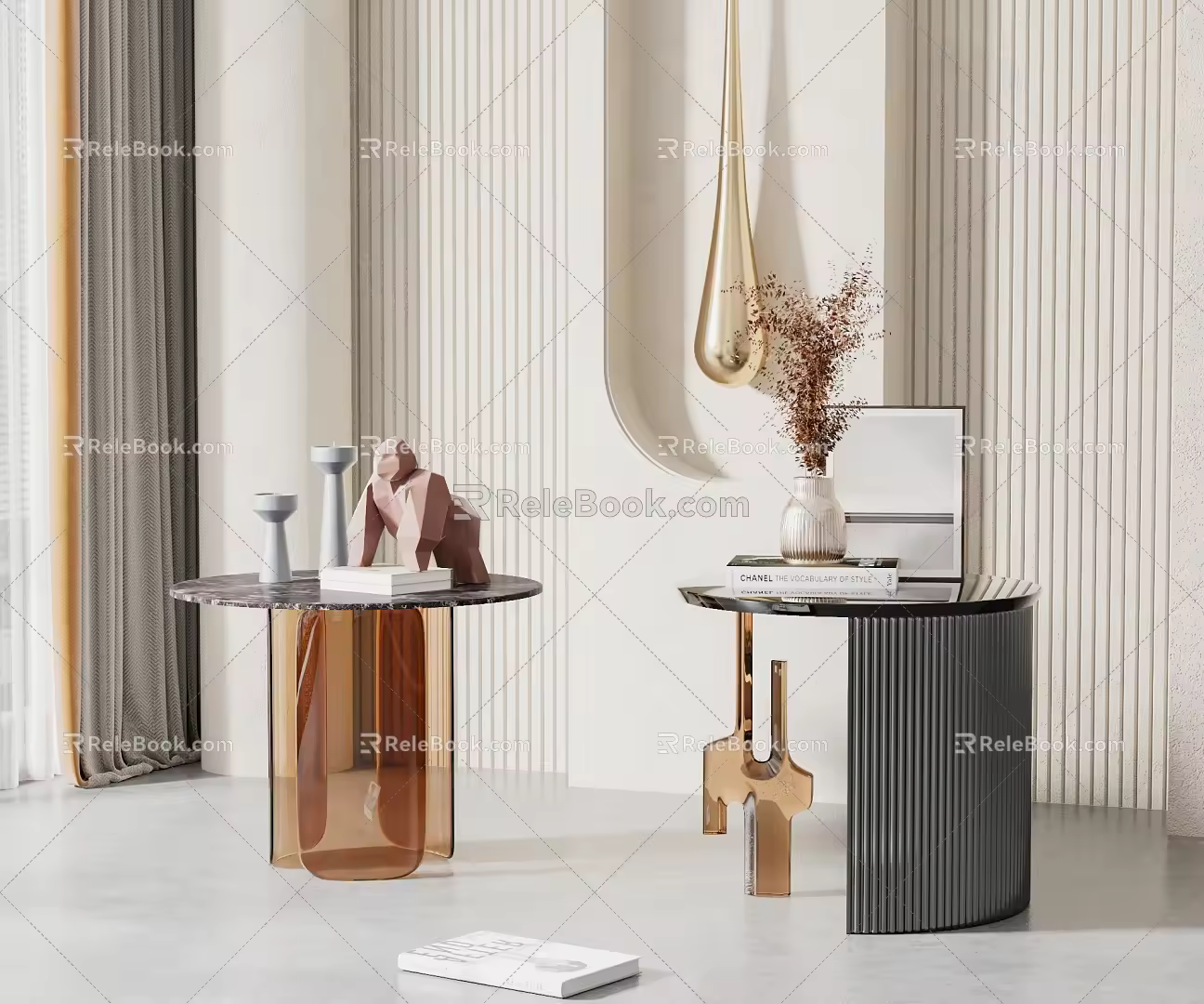 Modern combination of several sides and several corners 3d model