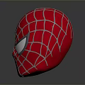 Red Web Pattern Spider Man Mask for Cosplay as Superhero Costume Accessory