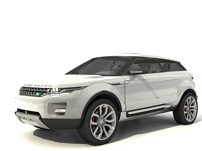 White Modern SUV With Sleek Exterior Design And Large Alloy Wheels 3d model