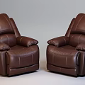 Modern Single Sofa Multi-function Single Leather Sofa 3d model