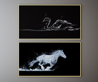 Modern Animal Painting Hanging Painting 3d model