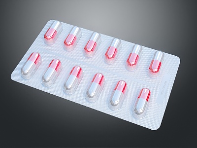 capsule medicine red pill blue pill capsule medicine western medicine capsule Chinese medicine capsule 3d model