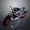 Motorcycle two-wheeled motorcycle off-road motorcycle road race motorcycle motor vehicle transport 3d model