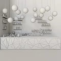Modern Bar Front Desk 3d model