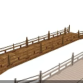 Ancient Architectural Bridges With Wooden And White Railings Traditional Design
