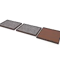 Three Different Material Square Floor Mats for Home Living Use