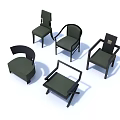 Home Furniture Accent Chairs Various Styles Green Modern Design Sleek Lines Armrest Details