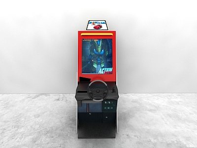 Game machine 3d model